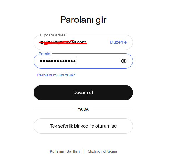 ChatGPT password entry page
